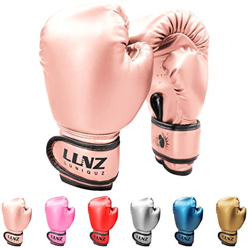 Luniquz Boxing Gloves for Kids Punching Bag Sparring Fit Boys Girls 